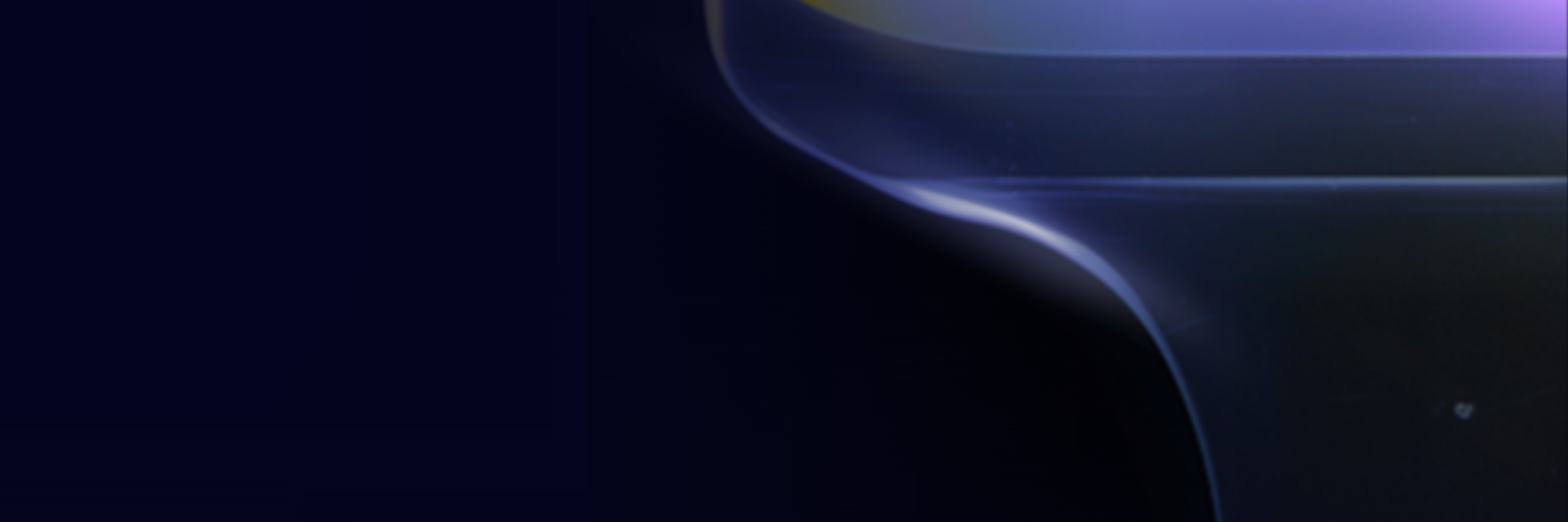 Curva de luz sobre azul profundo